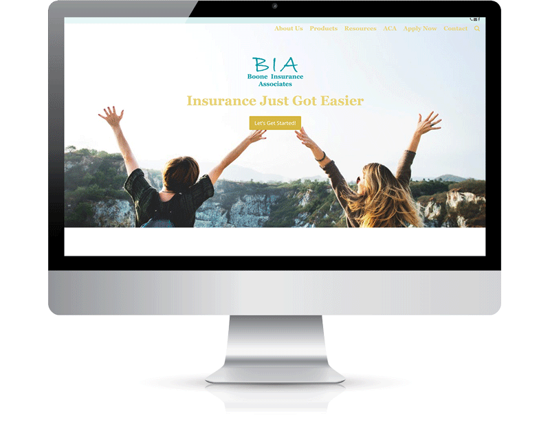 Boone Insurance Associates - web design