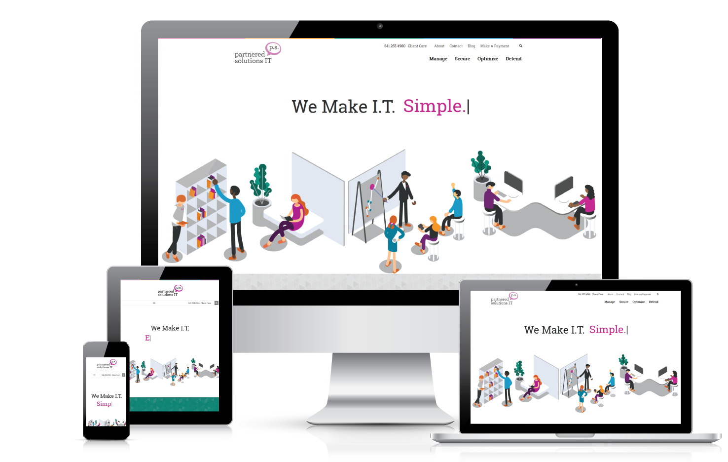 Partnered Solutions IT - web design - all devices
